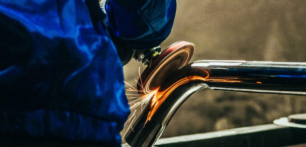 steel metal polishing performed
